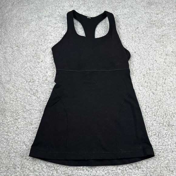Lululemon Black Scoop Neck T-Back Tank - Picture 1 of 9